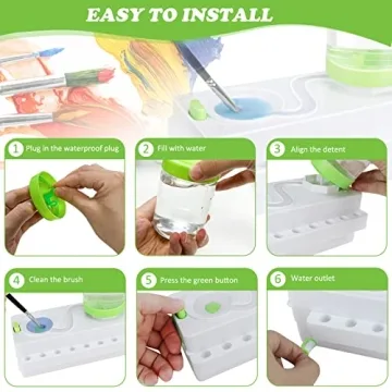 Innovative Paint Brush Cleaner for Easy Watercolor Painting