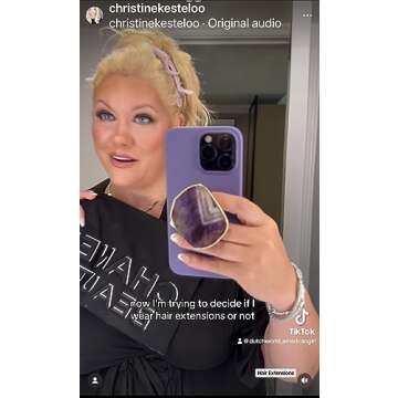 Grips by CRYSTALFY Chevron Amethyst Gold Edge Crystal Phone Grip Holder & Expanding Kickstand - Natural Gemstone Swappable Top Accessory for iPhone, iPad, Kindle & Mobile Devices