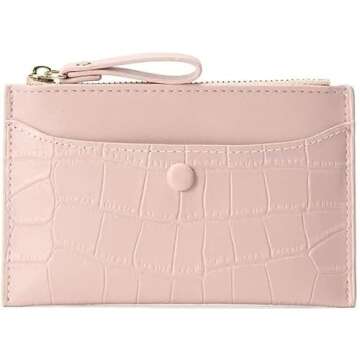 Mini Women Card Holder Cute Credit ID Card Holders Zipper Slim Wallet Case PU Leather Change Coin Pu...