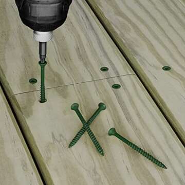 Deck Plus Wood Screws #10 x 3-1/2" - Reliable & Durable