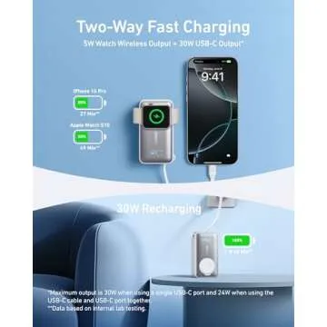 Anker MagGo Power Bank for Apple Watch - Certified 10,000mAh Battery