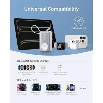 Anker MagGo Power Bank for Apple Watch - Certified 10,000mAh Battery