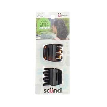 Scunci No-slip Grip Chunky Jaw Clips for All Hair Types