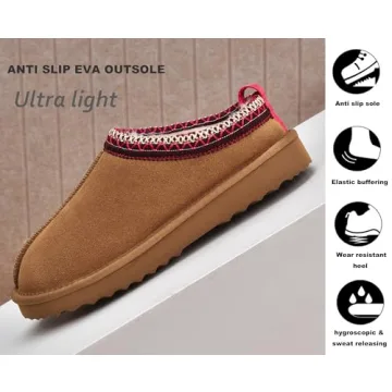 Meik Mangni Cozy Faux Fur Platform Slippers for Women