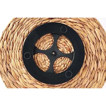Mud Pie Hyacinth Tray Lazy Susan for Elegant Entertaining