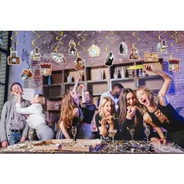 24 PCS Detective Hanging Decorations for Themed Events