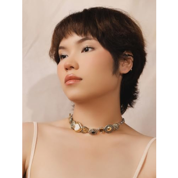 OJERRY Byzantine Vintage Choker Necklace for Trendy Women