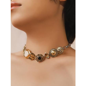 OJERRY Byzantine Vintage Choker Necklace for Trendy Women