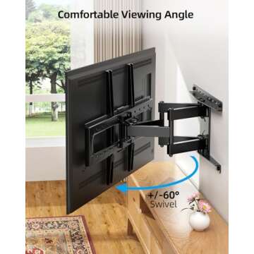 HOME VISION Full Motion TV Wall Mount for 32-84 Inch TVs