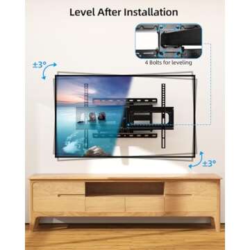 HOME VISION Full Motion TV Wall Mount for 32-84 Inch TVs