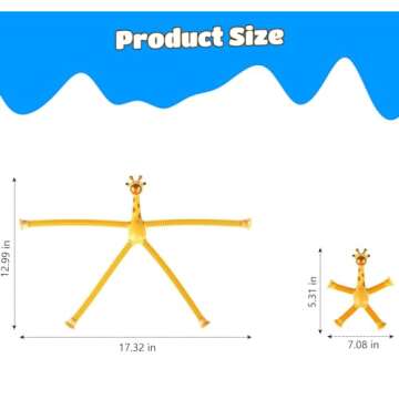 12PCS Telescopic Suction Cup Giraffe Toy - Engaging Sensory Fidget Toys for Kids