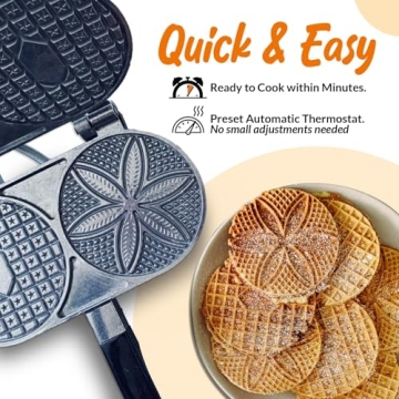 C. Palmer Pizzelle Iron for Authentic Italian Cookies