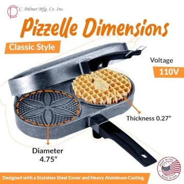 C. Palmer Pizzelle Iron for Authentic Italian Cookies