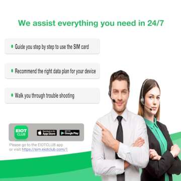 EIOTCLUB Data SIM Card Triple Play for 360 Days - No Contract, Support Unlocked Security Solar and Hunting Trail Game Cameras IoT Device(USA Coverage, Triple Cut 3-in-1)