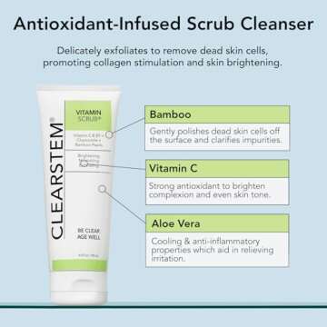 CLEARSTEM VITAMINSCRUB - Exfoliating Scrub for All Skin Types