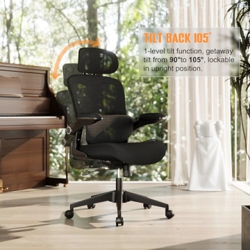 SUNNOW Mesh Office Chair with Adjustable Lumbar Support