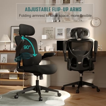 SUNNOW Mesh Office Chair with Adjustable Lumbar Support