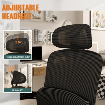 SUNNOW Mesh Office Chair with Adjustable Lumbar Support