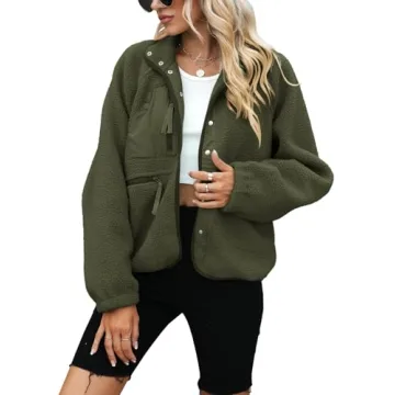 Yanekop Women’s Sherpa Jacket - Cozy & Stylish Winter Wear