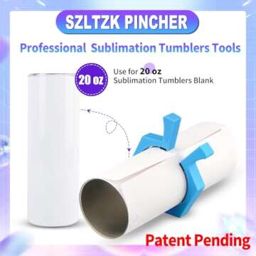 2 Pack Sublimation Tumblers Pinch,Tumbler Clamp for Sublimation,Cup Cradle for Crafting Tumblers,Sub...