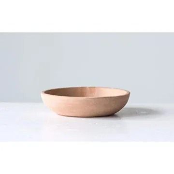 Creative Co-Op Small Orange Terracotta Bowl for Rustic Decor