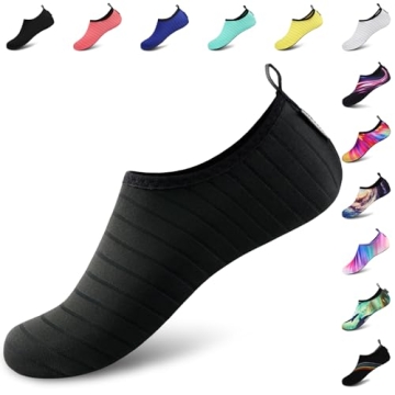 VIFUUR Barefoot Water Sports Shoes - Quick-Dry Slip-On Aqua Yoga Socks