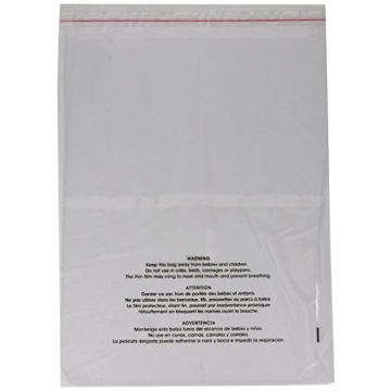 Uline Poly Bags 11x14 Self-Sealing 100 Count