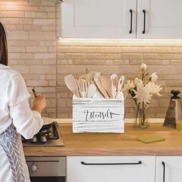 LADESIGGN Kitchen Utensil Holder - Stylish and Functional Organizer