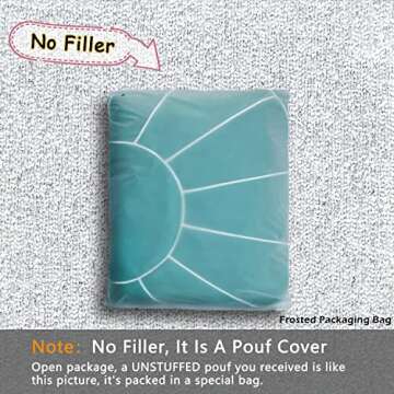 Thgonwid Moroccan Pouf - Customizable Faux Leather Footstool