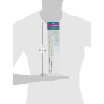 Fons & Porter R7845 Quarter Inch Seam Markers, 8-Inch & 12 -Inch, 2-Count