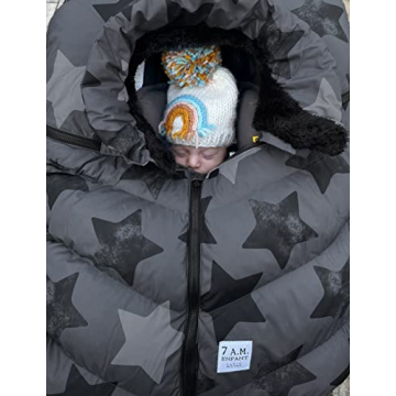 7AM Infant Car Seat Cover - Lightweight & Stylish Warmth