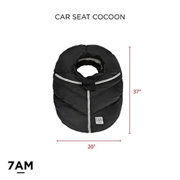 7AM Infant Car Seat Cover - Lightweight & Stylish Warmth