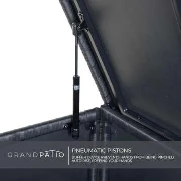 Grand Patio 108 Gallon Deck Storage Box for Outdoor Use