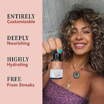 Customizable Self Tanning Drops with Kabuki Brush