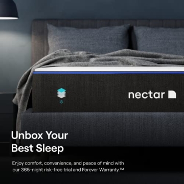 Nectar Queen Mattress - 365 Night Trial - Gel Comfort