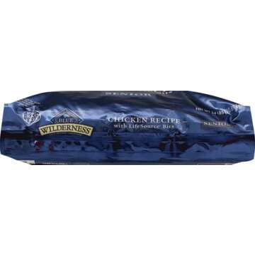 Blue Buffalo Wilderness High Protein, Natural Senior Dry Dog Food, Chicken 24-lb