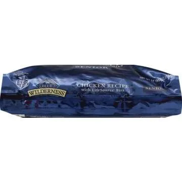 Blue Buffalo Wilderness High Protein, Natural Senior Dry Dog Food, Chicken 24-lb