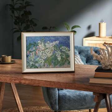 VIYYIEA Framed Canvas Wall Art - Chestnut Branches Vintage Decor (10"x12")