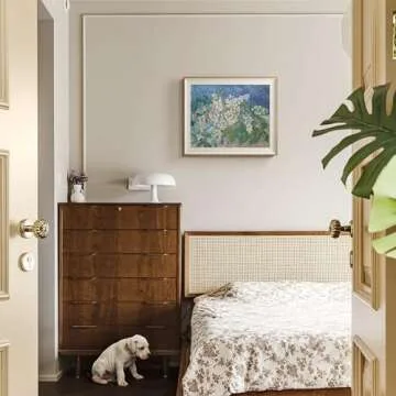 VIYYIEA Vintage Framed Wall Art - Chestnut Branches Decor