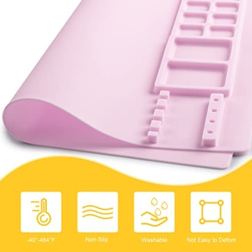 Creative Silicone Painting Mat with Brush Cleaner for Kids