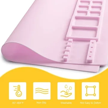 Creative Silicone Painting Mat with Brush Cleaner for Kids