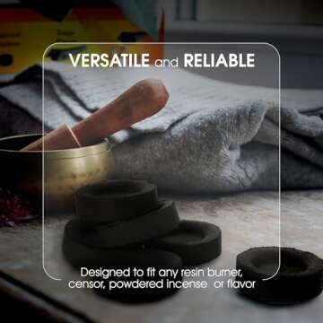 10 Charcoal Tablets – Quick Light and Odorless Coal Disks