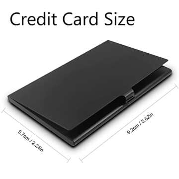 12 Slots Micro SD Card Holder, TF Card Case,Ultrathin Mini Aluminum Waterproof Memory Card Carrying Case,Rustproof Memory Card Protector Cover Storage for Micro SD/Micro SDHC/TF Cards (Black Color)