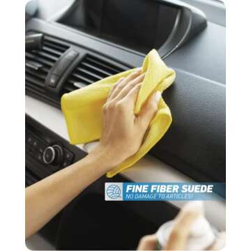 WEAWE Microfiber Cleaning Cloth-12Pcs 2100 Series Ultra Soft Highly Absorbent Rags for Cleaning, Reusable and Lint Free Cleaning Towels for Housekeeping-Machine Wash (4 Colors)