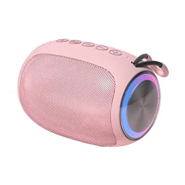 MEGUO A66 Portable Bluetooth Speakers with Multi Playing Modes and LED Lights