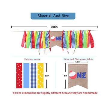 O Fish Ally One Party Decorations for 1st Birthday - The Big ONE Fish Birthday Banner For Photo Booth Props, Best Ofishally One Birthday Party Supplies For Kids (Ofishally One Birthday Banner)