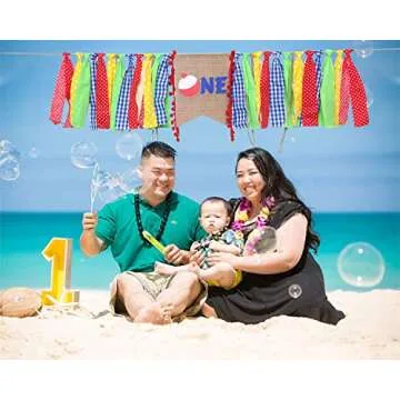 O Fish Ally One Party Decorations for 1st Birthday - The Big ONE Fish Birthday Banner For Photo Booth Props, Best Ofishally One Birthday Party Supplies For Kids (Ofishally One Birthday Banner)