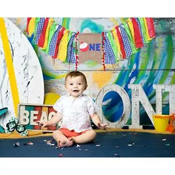 O Fish Ally One Party Decorations for 1st Birthday - The Big ONE Fish Birthday Banner For Photo Booth Props, Best Ofishally One Birthday Party Supplies For Kids (Ofishally One Birthday Banner)