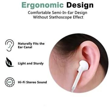 WEIZY Aux Earbuds - 2 Pack Wired Headphones with Mic