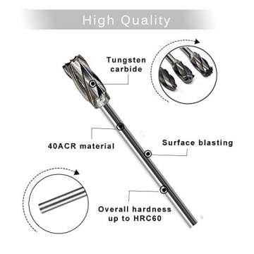 YUELUTOL 10-Piece Carbide Burr Set for Wood & Metal Cutting